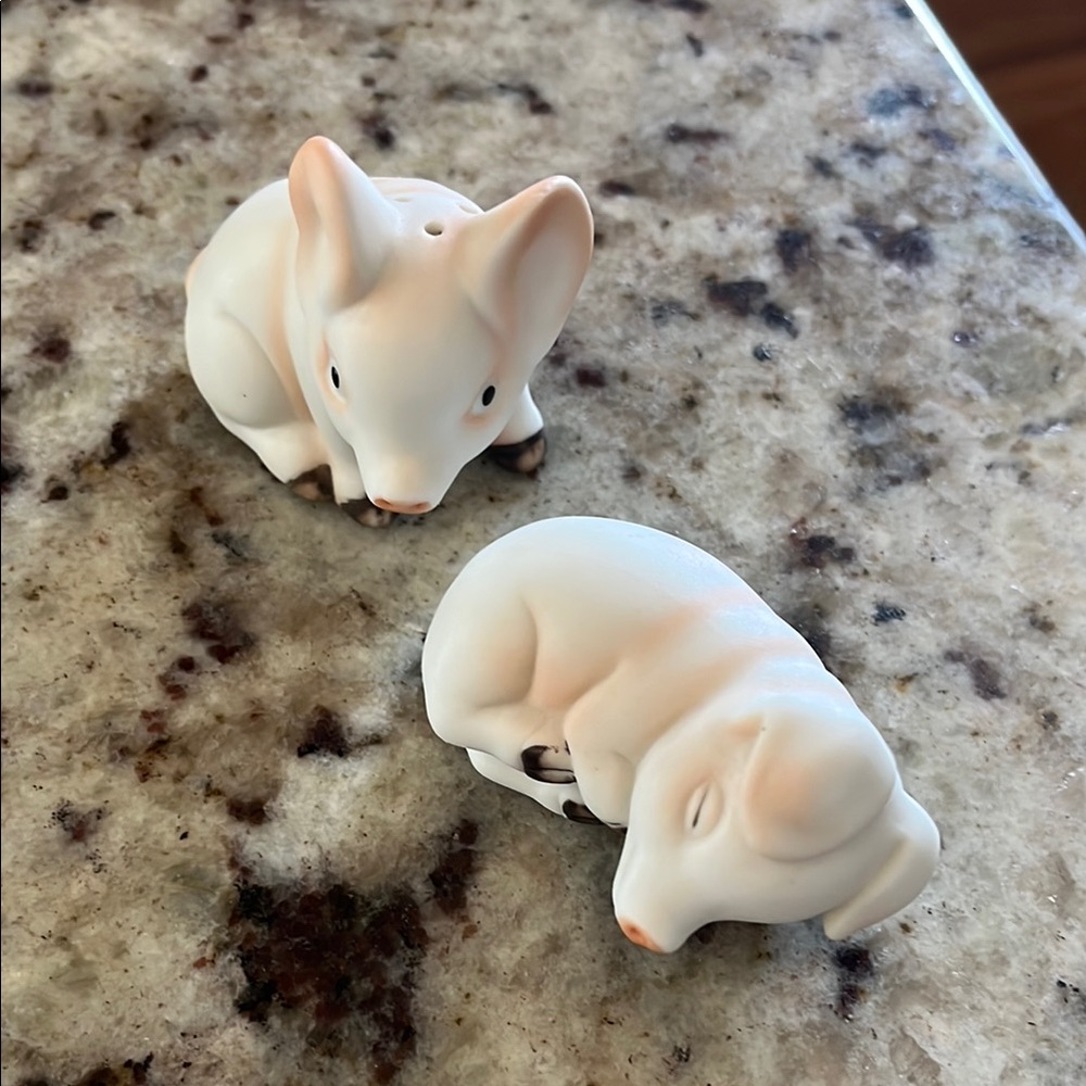 Adorable Ceramic salt and pepper Pig Figurines